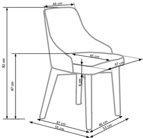 TOLEDO chair, color: sonoma oak DIOMMI V-PL-N-TOLEDO-SONOMA-INARI23