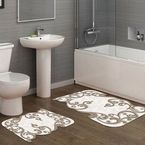 Πατάκια Μπάνιου 210Fg41515Bj (Σετ 2τμχ) Beige L'Εssentiel Maison 60x100cm 60x100cm Πολυέστερ