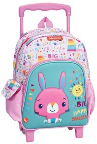 Σχολική Τσάντα Τρόλεϊ Νηπιαγωγείου (25x15x30) Fisher Price Bunny 349-31073