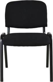 Καρέκλα επισκέπτη Nextdeco μαύρη Υ81,5x58x54,5εκ.