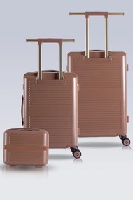 Stewehome Σετ 3 τεμαχίων βαλίτσες με USB και θύρες φόρτισης από πολυκαρβονικό υλικό