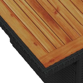 vidaXL Σετ Καναπέ Κήπου με μαξιλάρι 8 pcs Μαύρο Πολυ ράταν