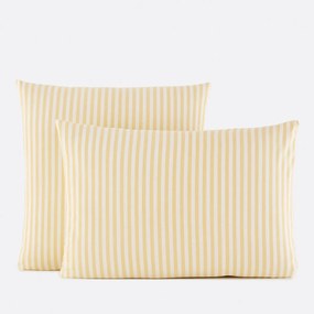Μαξιλαροθήκη από βαμβάκι, ριγέ υφαντό, Soizic Yellow