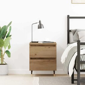 vidaXL Κομοδίνο Artisan Oak 40 x 35 x 50 εκ. Επεξεργασμένο ξύλο