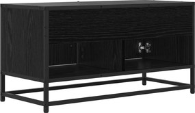 vidaXL Ντουλάπι TV 80 x 34,5 x 40 εκ Μαύρη Δρυς Επεξεργασμένο Ξύλο