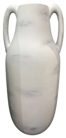 YDRA ΓΛΑΣΤΡΑ ΔΑΠΕΔΟΥ FIBER GLASS ΛΕΥΚΟ ΓΚΡΙ 38,5x38,5xH90,5cm