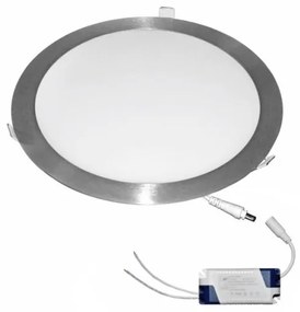 Φωτιστικό PL Χωνευτό 25W SMD Slim Σατινέ 3000K 21-02516600 Lumen-21-02516600-Αλουμίνιο 21-02516600