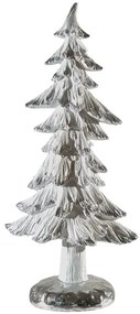 Χριστουγεννιάτικο Διακοσμητικό Δέντρο Polyester Λευκό-Ασημί 17x9x38εκ. Zen Collection 25.41.51881