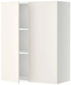 METOD ντουλάπι τοίχου με ράφια/2 πόρτες, 80x100 cm 194.689.98