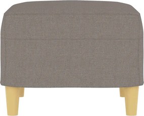 vidaXL Υποπόδιο Taupe 60x50x41 εκ. Υφασμάτινο