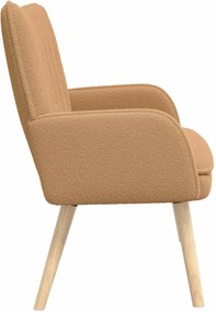vidaXL Καναπές 2 ατόμων Μπεζ 115 x 61 x 87 εκ. Μπουκλέ