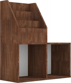 vidaXL Παιδικό Ράφι Περιοδικών Καφέ Δρυς 71x30x78,5 εκ. Επεξεργ. ξύλο