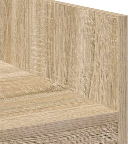 vidaXL Πίνακας DJ Sonoma Δρυς 82 x 45 x 102 εκ. Επεξεργασμένο Ξύλο