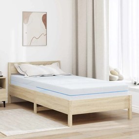 vidaXL Στρώμα Μέτρια σκληρό 100 x 200 cm Λευκό