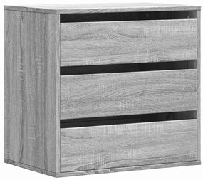 vidaXL Συρταριέρα Γκρι Sonoma 60x41x58 εκ. από Επεξεργ. Ξύλο