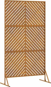 vidaXL Οθόνη Ιδιωτικότητας Γκρι 100 x 50 x 180 εκ. Ατσάλι