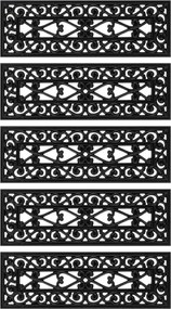 vidaXL Πατάκια Σκάλας 5 τεμ. 25 x 75 εκ. από Καουτσούκ