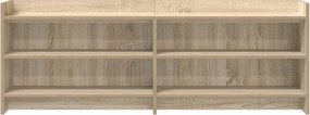 vidaXL Ντουλάπι TV 135 x 33 x 47 εκ. Sonoma Δρυς Επεξεργασμένο Ξύλο