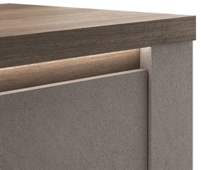 Έπιπλο Τηλεόρασης Ανθρακί Οξειδωμένο 121x43x57