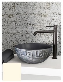 Sanitec Meandros 200 Νιπτήρας Συνθετικός Επικαθήμενος 39x15cm Ocra