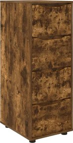 vidaXL Ντουλάπι αποθήκευσης Καπνιστό Δρύς 40 x 48 x 105 εκ