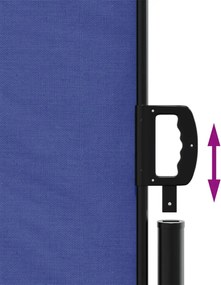 vidaXL Σκίαστρο Πλαϊνό Συρόμενο Μπλε 220x1200 εκ.