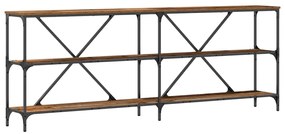 vidaXL Τραπέζι Κονσόλας με ράφι Παλιό Ξύλο 200 x 30 x 75 εκ