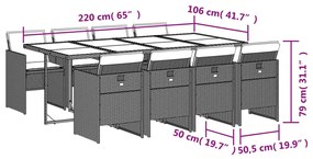 ΣΕΤ ΤΡΑΠΕΖΑΡΙΑΣ ΚΗΠΟΥ 9 ΤΕΜ. ΜΠΕΖ ΣΥΝΘΕΤΙΚΟ ΡΑΤΑΝ ΜΕ ΜΑΞΙΛΑΡΙΑ 3277689