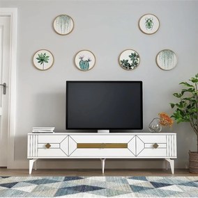 Stewehome Τηλεοπτική μονάδα με ντουλάπι 180 εκ ρετρό και μοντέρνου στιλ 180x30x46 cm