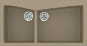 Sanitec Classic 326 (93×51) - Γρανιτένιος νεροχύτης - Granite Taupe