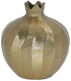 Διακοσμητικό Επιτραπέζιο Pomegranate 947-124-011 9x10cm Gold Αλουμίνιο