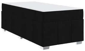 vidaXL Σκελετός Κρεβατιού Μαύρο 90 x 190 cm ύφασμα