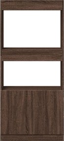 vidaXL Ντουλάπι Καφέ Δρυς 63x33x140 εκ. από Επεξεργασμένο Ξύλο