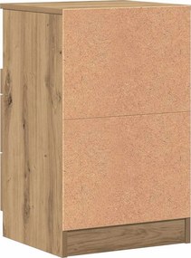 vidaXL Bedside Cabinet Artisan Δρυς Medium Engineered Wood