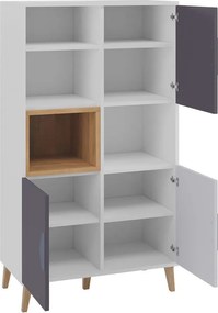 Χαμηλή βιβλιοθήκη Joker 3d - 80.00Χ40.00Χ140.00cm