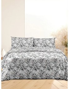 Σετ Σεντόνια Flannel 932 Grey Μονό (160x260)