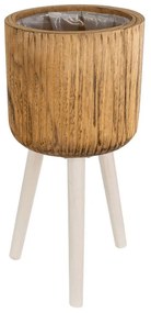 Κασπώ Δαπέδου Jamaica 20554 Φ22x46cm Brown GloboStar Wood