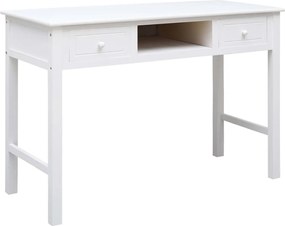 vidaXL Γραφείο Λευκό 110 x 45 x 76 εκ. Ξύλινο