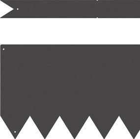 vidaXL Περίγραμμα γκαζόν 10 pcs Μαύρο 100 x 0.05 x 20 εκ