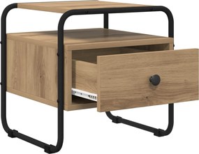 vidaXL Κομοδίνο 2 τμχ. Artisan Δρυς 40 x 39,5 x 40 εκ