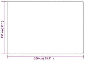 vidaXL Κουβέρτα Βαρύτητας με Κάλυμμα Γκρι 135x200 εκ. 6 κ. Υφασμάτινη