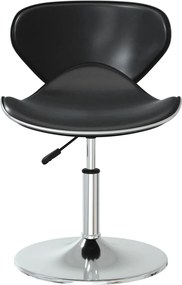 vidaXL Καρέκλες Τραπεζαρίας 2 τεμ. Μαύρες Συνθ. Δέρμα