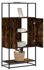 Highboard Καπνιστή δρυς 68x35x139 cm Κατασκευασμένο ξύλο