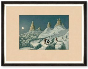 Κάδρο The Ascent Of MontBlanc II FA13478 80x60cm Multi MindTheGap Horizontal Wood, Glass