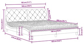 ΚΡΕΒΑΤΙ ΜΕ ΣΤΡΩΜΑ ΑΝΟΙΧΤΟ ΓΚΡΙ 180X200 ΕΚ. ΒΕΛΟΥΔΙΝΟ 3208670