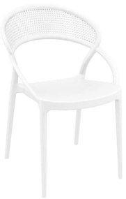 Καρέκλα Sunset White 20-0194 54Χ56Χ82 cm Siesta Σετ 4τμχ