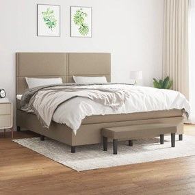 ΚΡΕΒΑΤΙ BOXSPRING ΜΕ ΣΤΡΩΜΑ TAUPE 180X200 ΕΚ. ΥΦΑΣΜΑΤΙΝΟ 3136537