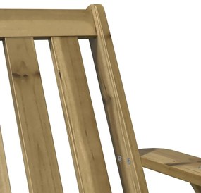 Καρέκλα κήπου Adirondack 75x77x77 cm Εμποτισμένο ξύλο πεύκο - Καφέ