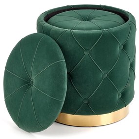 POLLY set of two stools, color: dark green DIOMMI V-CH-POLLY-PUFA-C.ZIELONY