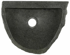 vidaXL Κρεμαστή Λεκάνη Γκρι (30-37) x (25-30) x 12 εκ. Πέτρα Ποταμού